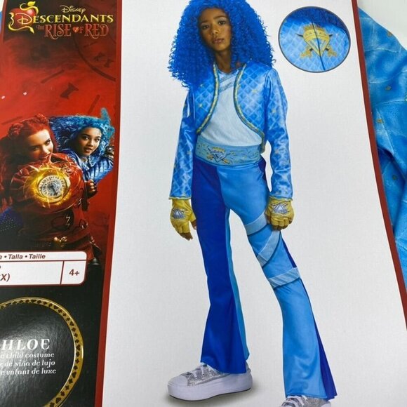 Disguise Kids' Disney Descendants 4 Chloe Deluxe Halloween Costume Size Small - Picture 5 of 10